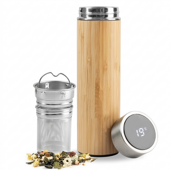 Eco-Friendly Bamboo Stainless Steel Tumbler | Reusable Bamboo Drink Bottle