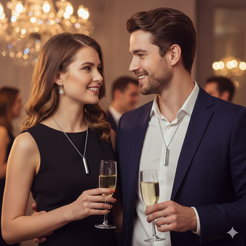 AuraGlow™ Aromatherapy Pendant – Essential Oil Necklace (Titanium Steel)